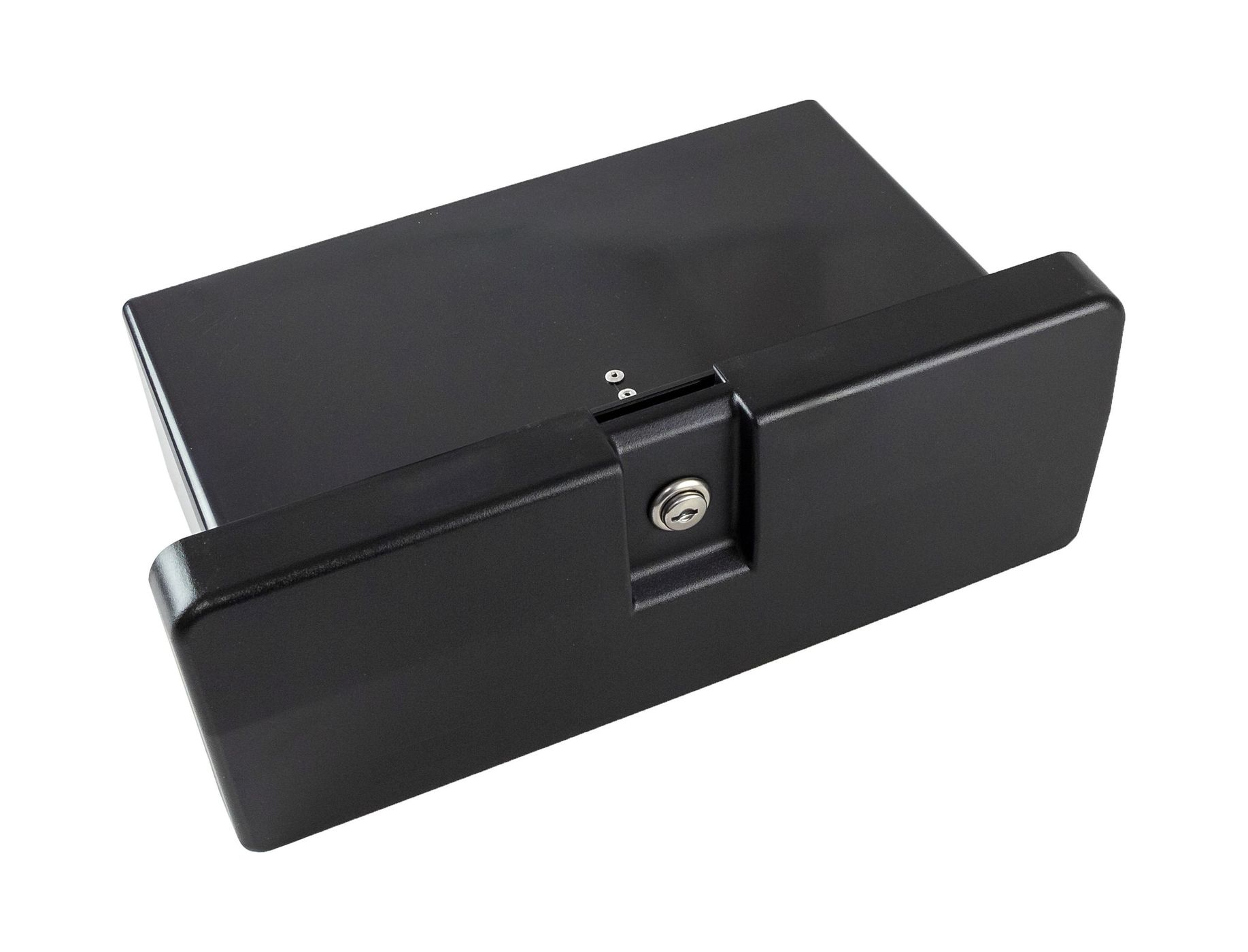 Ящик для мелочей врезной, с замком, черный C12200 ящик для мелочей врезной с замком и складным подстаканником белый c12201w