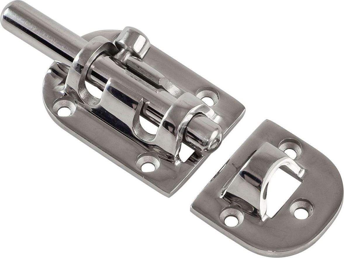 Задвижка дверная 90х39 мм нержавеющая Marine Rocket SM1209-90х39_MR 1108₽