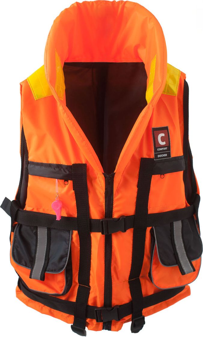 Жилет спасательный COMFORT DOCKER (Докер)100 кг DOCKER100 жилет для фотографий на рыбалке летние сетчатые куртки с несколькими карманами быстросохнущий жилет