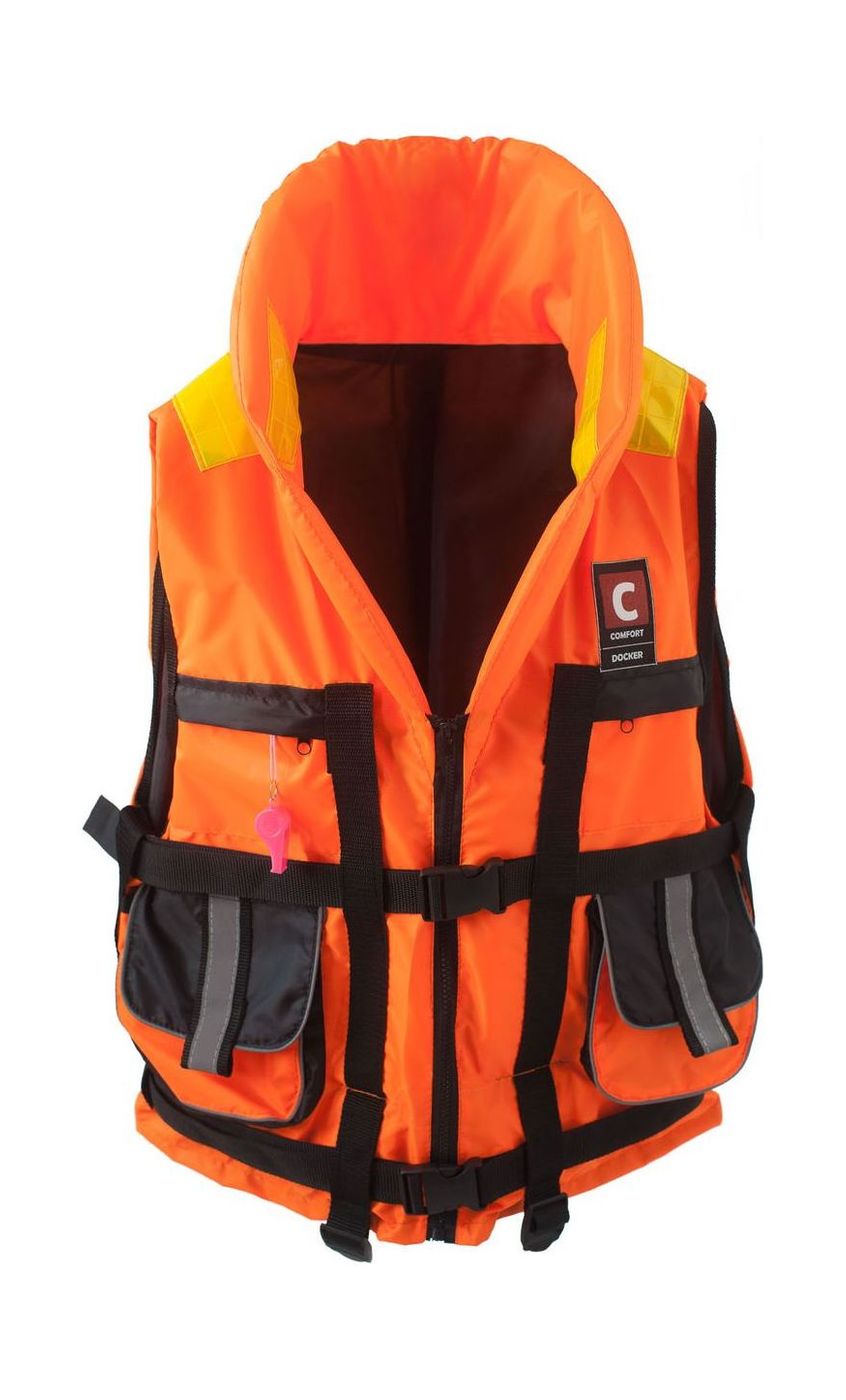 Жилет спасательный COMFORT DOCKER (Докер) 80 кг DOCKER80 жилет со светоотражающими полосами детский р 30 34 58х50 см оранжевый