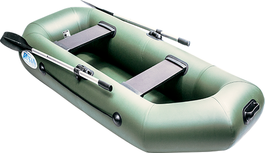 Надувная лодка ПВХ, RUSH 240 зеленый