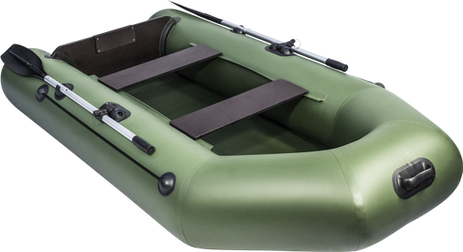 Надувная лодка ПВХ, АКВА 2600 зеленый