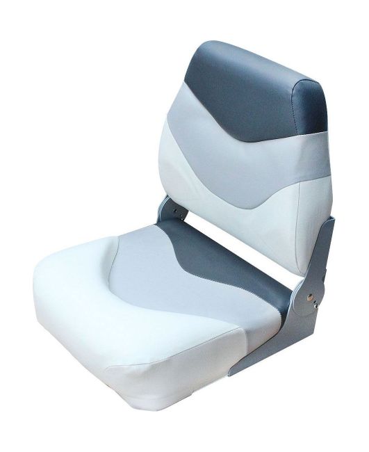 Кресло "Premium", белое с синим и темно-серым