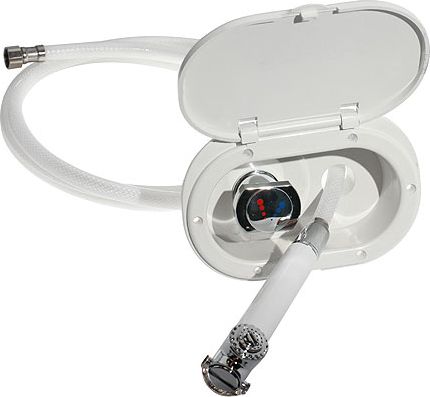 Душевой короб со смесителем, шланг 4 м