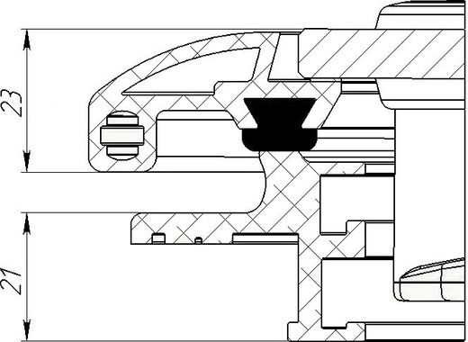Люк палубный распашной Альбатрос 700x700