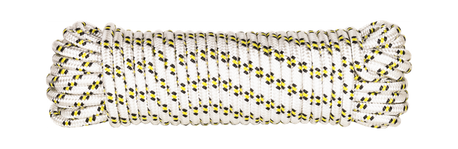 Шнур полипропиленовый плетеный d 6 мм, L 30 м