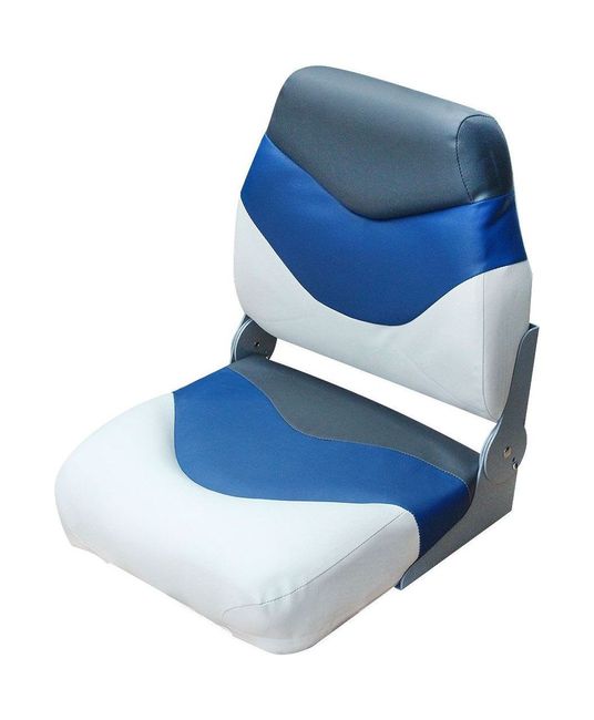 Кресло "Premium", белое с синим и темно-серым