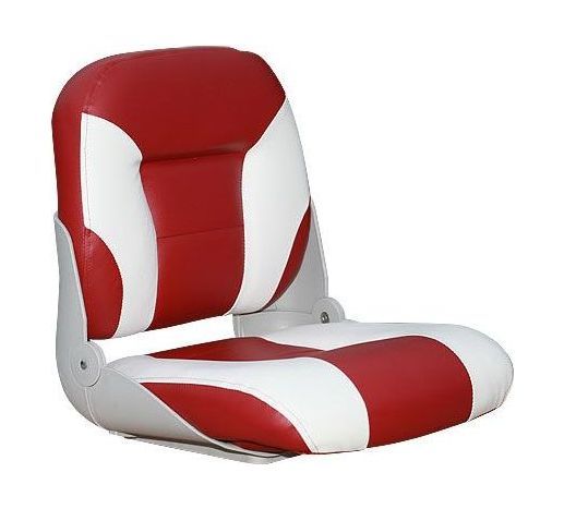 Кресло типа «Sport low back», белое с красным