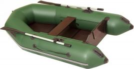 Надувная моторно-гребная лодка ПВХ  М-280-ЖС ЛОЦМАН зеленый