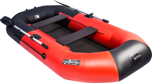Надувная лодка ПВХ, Таймень NX 270 С Комби, красный/черный