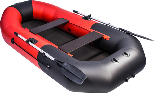 Надувная лодка ПВХ, Таймень NX 270 С Комби, красный/черный