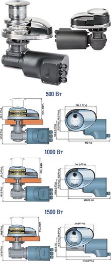 Якорная лебедка «Prince DP3», 1500 Вт, 12 В, цепь 10 мм