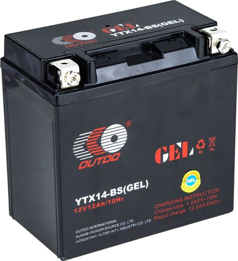 Аккумулятор гелевый YTX14-BS, Outdo