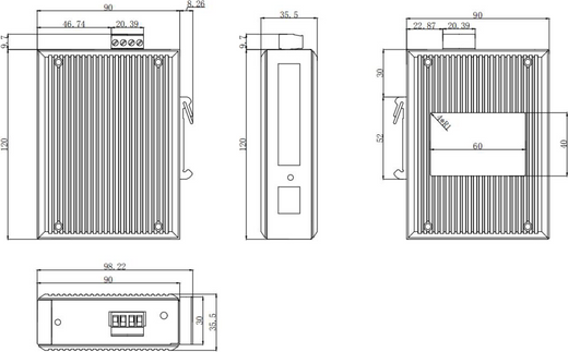 Цифровой яхтенный морской сетевой коммутатор NS5 на 5 портов, Digital Yacht