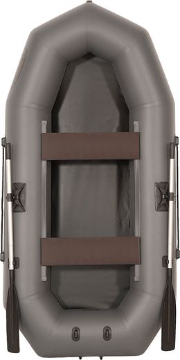 Надувная гребная лодка ПВХ "Профи"С-280-М ЛОЦМАН серый