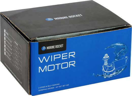 Электропривод стеклоочистителя 12 В (ось 2") Marine Rocket