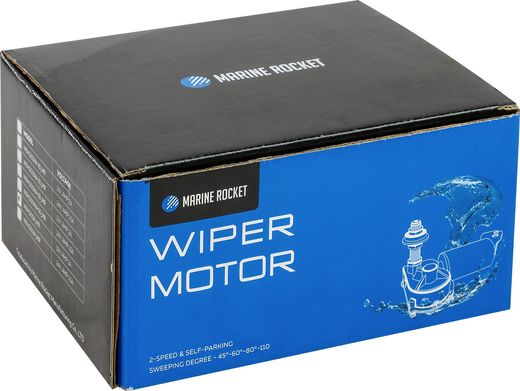 Электропривод стеклоочистителя 12 В (ось 2"), усиленный Marine Rocket