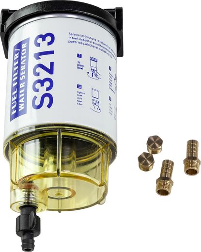 Фильтр топливный 10 мк с креплением и водосборником