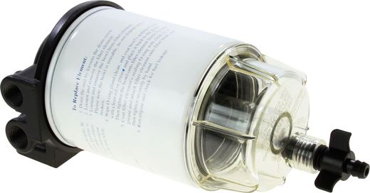 Фильтр топливный 10 мк с креплением, водосборником и двумя запасными вставками (малый)