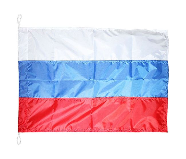 Флаг россии, шитый, 12х18 см