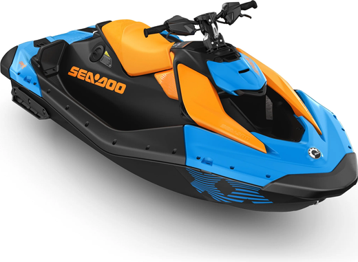 Гидроцикл BRP SEA-DOO SPARK TRIXX FOR 1 Gulfstream Blue & Orange Crush