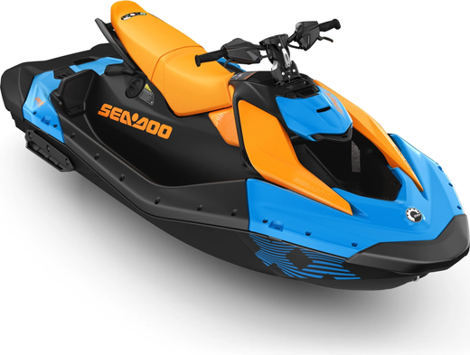Гидроцикл BRP SEA-DOO SPARK TRIXX FOR 3 Gulfstream Blue & Orange Crush