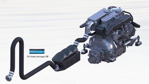 Глушитель-водяной замок, 30мм