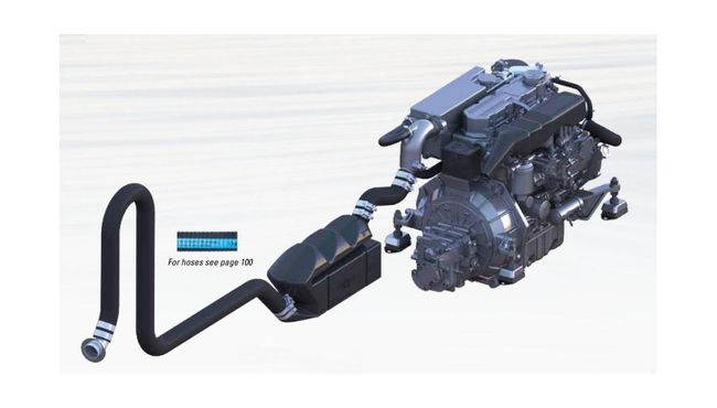 Глушитель-водяной замок, 76мм