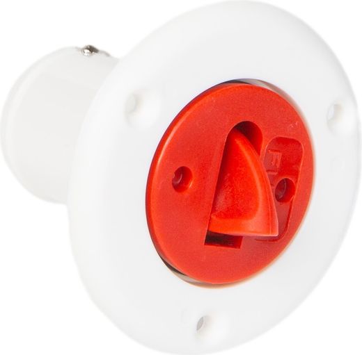 Горловина заливная для топлива, пластиковая, белая, под шланг 38 мм