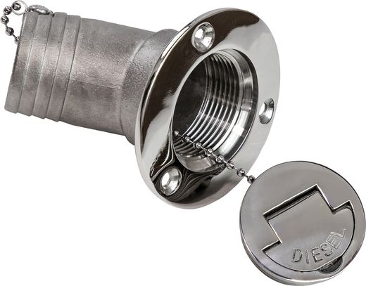 Горловина заливная угловая для дизтоплива 38 мм, Marine Rocket