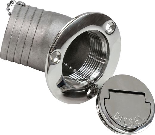 Горловина заливная угловая для дизтоплива 50 мм, Marine Rocket