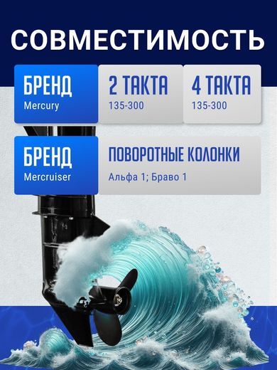 Гребной винт 3x14-1/2x19, Marine Rocket