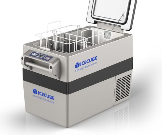 Холодильник компрессорный ICE CUBE IC40 серый