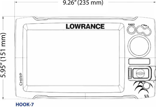 Картплоттер Lowrance Hook 7