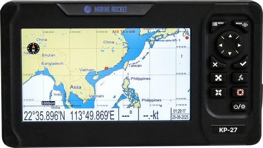 Картплоттер морской 7" 27X с AIS/FF, Marine Rocket