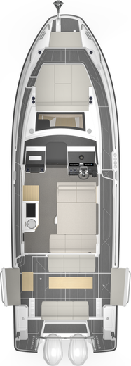 Катер QUARKEN 35 Cabin Tourer с Suzuki 2хDF300