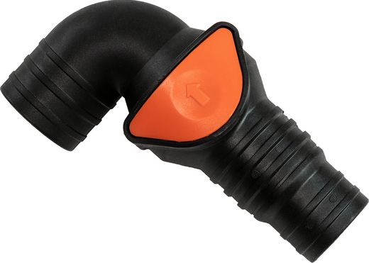 Клапан невозвратный угловой под шланг 33/38 мм, SeaFlo