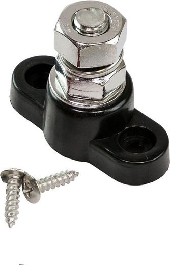 Клемма-штифт одинарная, M10, черная