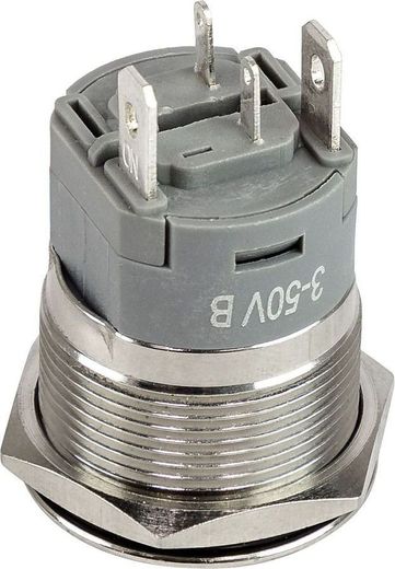 Кнопка с фиксацией, подсветка синяя, 12 В, д. 22 мм, Marine Rocket