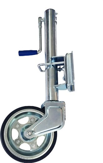 Колесо опорное для прицепа с поворотным кронштейном, d=57, 230х80 мм, 500 кг