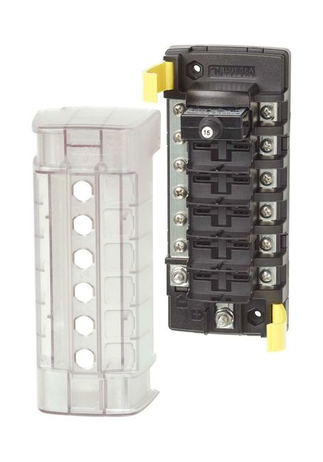 Блок на 6 автоматических выключателей, общая шина