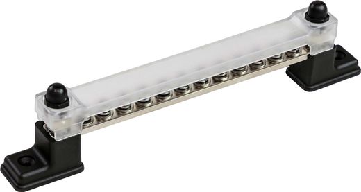 Колодка распределительная электромонтажная с защитной крышкой, 12 контактов