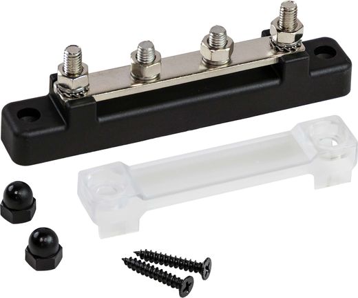 Колодка распределительная электромонтажная с защитной крышкой, 2 контакта