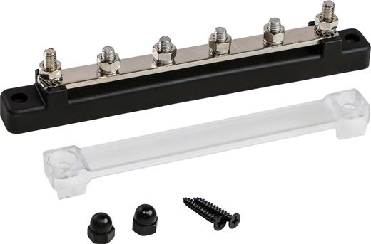 Колодка распределительная электромонтажная с защитной крышкой, 4 контакта