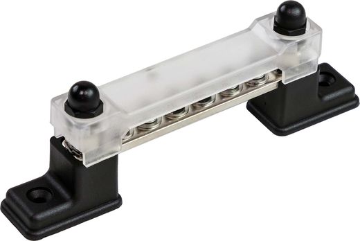 Колодка распределительная электромонтажная с защитной крышкой, 6 контактов