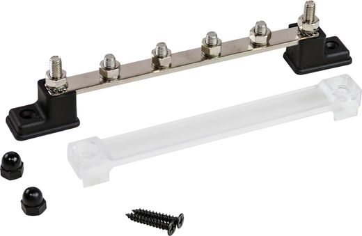 Колодка распределительная электромонтажная с защитной крышкой, 6 контактов