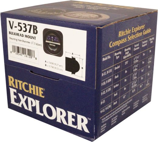 Компас Ritchie Explorer, черный корпус синий циферблат