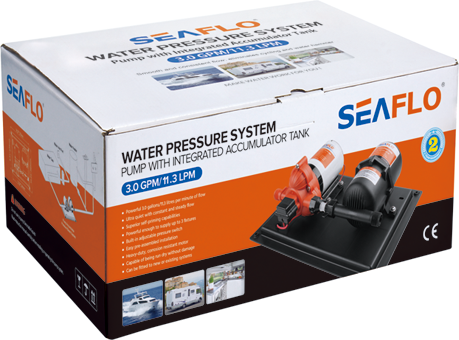 Комплект автоматического насоса с расширительным бачком 0,75л, 12 В, SeaFlo