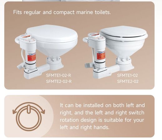 Комплект для переделки ручного унитаза в электрический, 12 В,