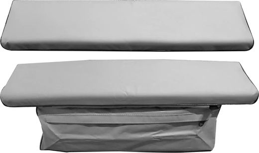 Комплект из 2-х накладок на сиденье, одна с сумкой 1150*230 мм, серый